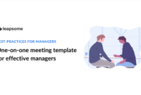 Oneonone Meeting Template For Effective Managers The Inside One One One Meeting Template