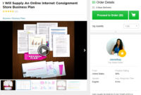 Online Internet Consignment Store Business Plan Business Throughout Online Store Business Plan Template