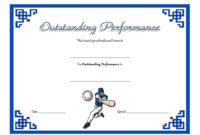 Outstanding Performance Certificate Template 7 Throughout Quality Best Performance Certificate Template