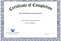 Parenting Class Certificate Of Completion Template Inside Class Completion Certificate Template