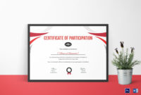 Participation Certificate For Running Template In Psd Word Intended For Marathon Certificate Templates