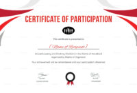 Participation Certificate For Running Template Intended Pertaining To Awesome Certification Of Participation Free Template
