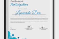 Participation Certificate Template 14 Free Word Pdf Intended For Basketball Camp Certificate Template