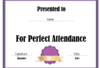 Perfect Attendance Certificate Template Download Printable For Vbs Attendance Certificate Template