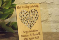 Personalised 25Th Silver Wedding Anniversary Filigree Inside Amazing Anniversary Gift Certificate