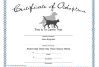 Pet Adoption Certificate Template Download Printable Pdf Inside Dog Adoption Certificate Template