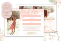 Photography Gift Certificate Card Adobe Photoshop Psd With Regard To Gift Certificate Template Photoshop