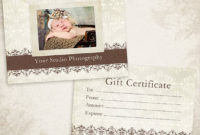 Photography Gift Certificate Photoshop Template Pertaining To Printable Printable Photography Gift Certificate Template