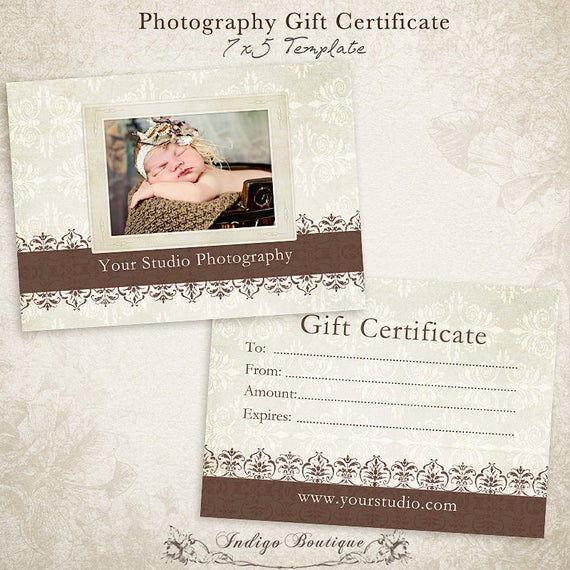Photography Gift Certificate Photoshop Template Pertaining To Printable Printable Photography Gift Certificate Template