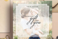 Photography Gift Certificate Template Gift Card Design For Photoshoot Gift Certificate Template