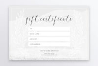 Photography Gift Certificate Template Psd 4X6 Editable Etsy For Free Photography Gift Certificate Template
