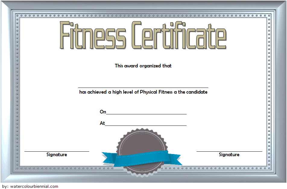 Physical Fitness Certificate Template 7 Award Ideas Free Intended For 10 Sportsmanship Certificate Templates Free