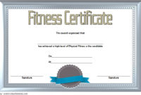 Physical Fitness Certificate Template Editable 7 Latest With Amazing Editable Swimming Certificate Template Free Ideas
