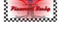 Pinewood Derby 2Nd Place Certificate Printable Pdf Download In Pinewood Derby Certificate Template