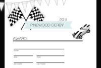 Pinewood Derby Award Certificates Templates Jurjur For Pinewood Derby Certificate Template