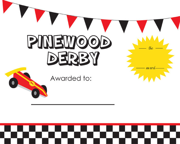 Pinewood Derby Award Certificates Templates Jurjur Inside Amazing Pinewood Derby Certificate Template