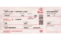 Plane Ticket Template For Gift Regarding Amazing Travel Gift Certificate Editable