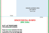 Postcard Design And Mailing Free Templates 4×6 5×7 6 In Business Reply Mail Template
