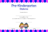 Pre K Diploma Certificate Editable 10 Great Templates With Certificate For Pre K Graduation Template