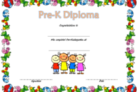 Pre Kindergarten Diplomas Templates Printable Free 2020 Within Kindergarten Certificate Of Completion Free