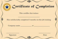 Premarital Counseling Certificate Of Completion Template Within Marriage Counseling Certificate Template