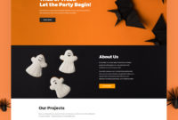 Premium Halloween WordPress Themes 2020 Templatemonster Pertaining To Printable Halloween Costume Certificate Template
