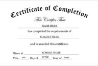 Preschool Certificate Template 16 Free Word Pdf Psd Intended For Certificate Of Completion Template Word