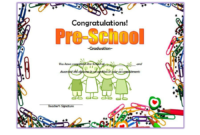 Preschool Graduation Certificate Free Printable 10 Designs Intended For Preschool Graduation Certificate Free Printable