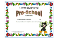 Preschool Graduation Certificate Free Printable 10 Designs Regarding Free Graduation Certificate Template Word