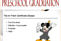 Preschool Graduation Certificate Printables Freetwo Intended For Worlds Best Boss Certificate Templates Free