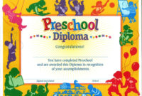 Preschool Graduation Diploma Free Printable Free Printable Pertaining To Kindergarten Graduation Certificate Printable