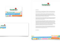 Preschool Kids Day Care Business Card Letterhead In Non Medical Home Care Business Plan Template