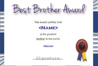 Printable Award Certificate Templates Sampleprintable In Best Boyfriend Certificate Template