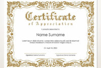 Printable Blank Certificate Template Editable Certificate Pertaining To Editable Stock Certificate Template