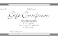 Printable Gift Certificate Paper Template Business Psd Pertaining To Custom Gift Certificate Template