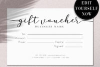 Printable Gift Voucher Certificate Card Editable Template Throughout Quality Share Certificate Template Australia