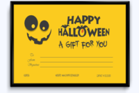 Printable Halloween Certificate Word Layouts Throughout Halloween Certificate Template