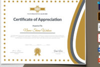 Printable Of Appreciation Certificate Template 104729 Regarding Certificate Of Appreciation Template Doc