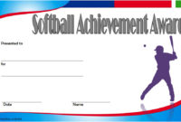 Printable Softball Certificate Templates 10 Best Designs Pertaining To Quality Badminton Certificate Template Free 12 Awards