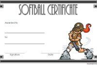 Printable Softball Certificate Templates 10 Best Designs With Free Softball Certificate Templates Free