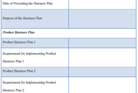 Product Template For Business Plan Sample Of Product In Product Development Business Case Template