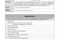 Project Management Meeting Agenda Template With Regard To Awesome Management Meeting Agenda Template