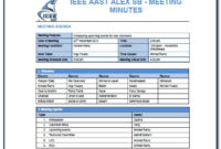 Project Management Meeting Minutes Example Vincegray2014 Inside Printable Construction Kick Off Meeting Agenda Template