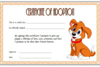 Puppy Adoption Certificate Templates In Quality Puppy Birth Certificate Free Printable 8 Ideas