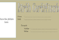 Puppy Birth Certificate Template 10 Special Editions Intended For Quality Certificate For Baking 7 Extraordinary Concepts