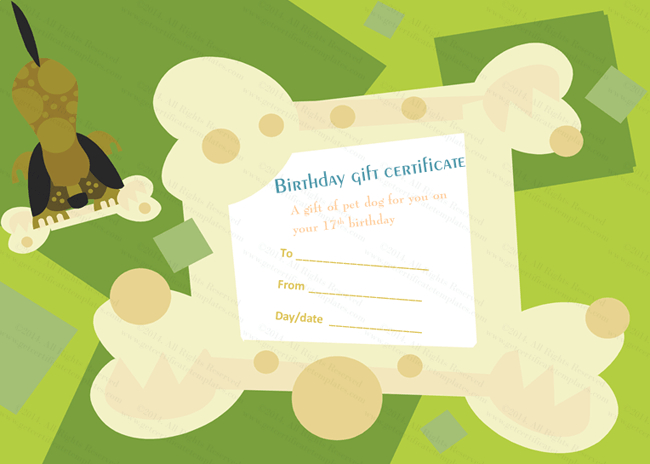 Puppy Pet Gift Certificate Template With Regard To Quality Dog Obedience Certificate Templates