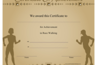 Race Walking Certificate Of Achievement Template Download Within 5K Race Certificate Templates