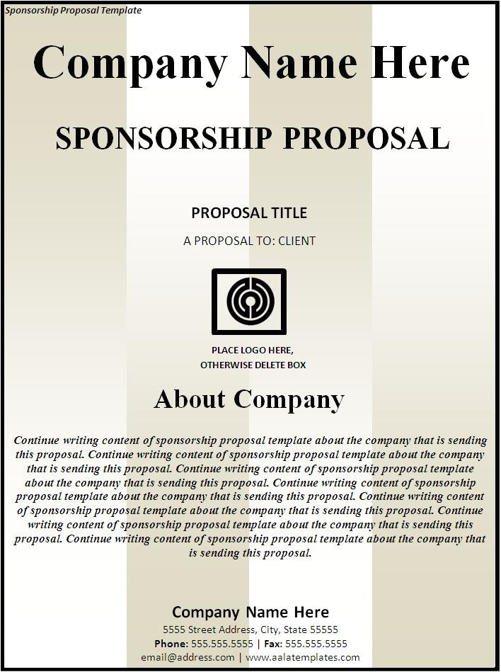 Racing Sponsorship Proposal Template Williamsonga In Free Racing Sponsorship Proposal Template