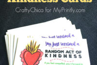 Random Act Of Kindness Cards Myprintly Intended For Awesome Kindness Certificate Template Free
