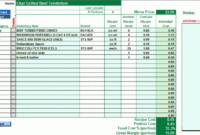 Recipe Costing Template Besto Blog With Regard To Amazing Recipe Cost Spreadsheet Template